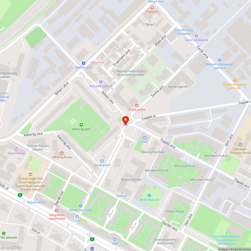 Kátyú a X. kerületben a Somfa köz 12. előtt bejelentés helye