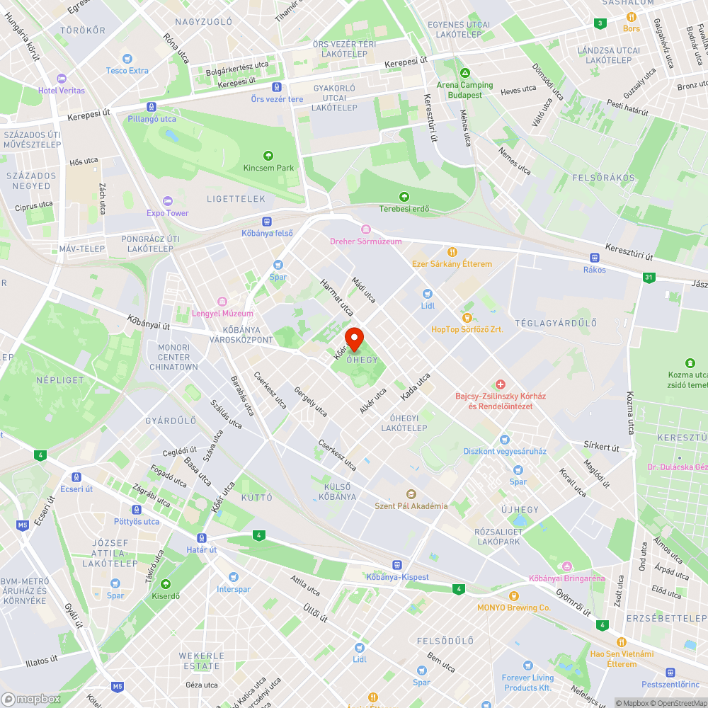 Szemét bejelentés helye