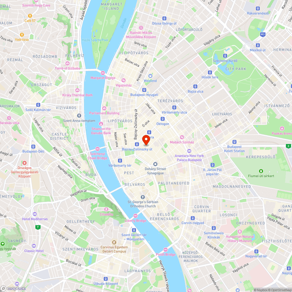 Köztisztaság - VI. ker: Káldy Gy. u (Gozsdu udvar/Király utca) bejelentés helye