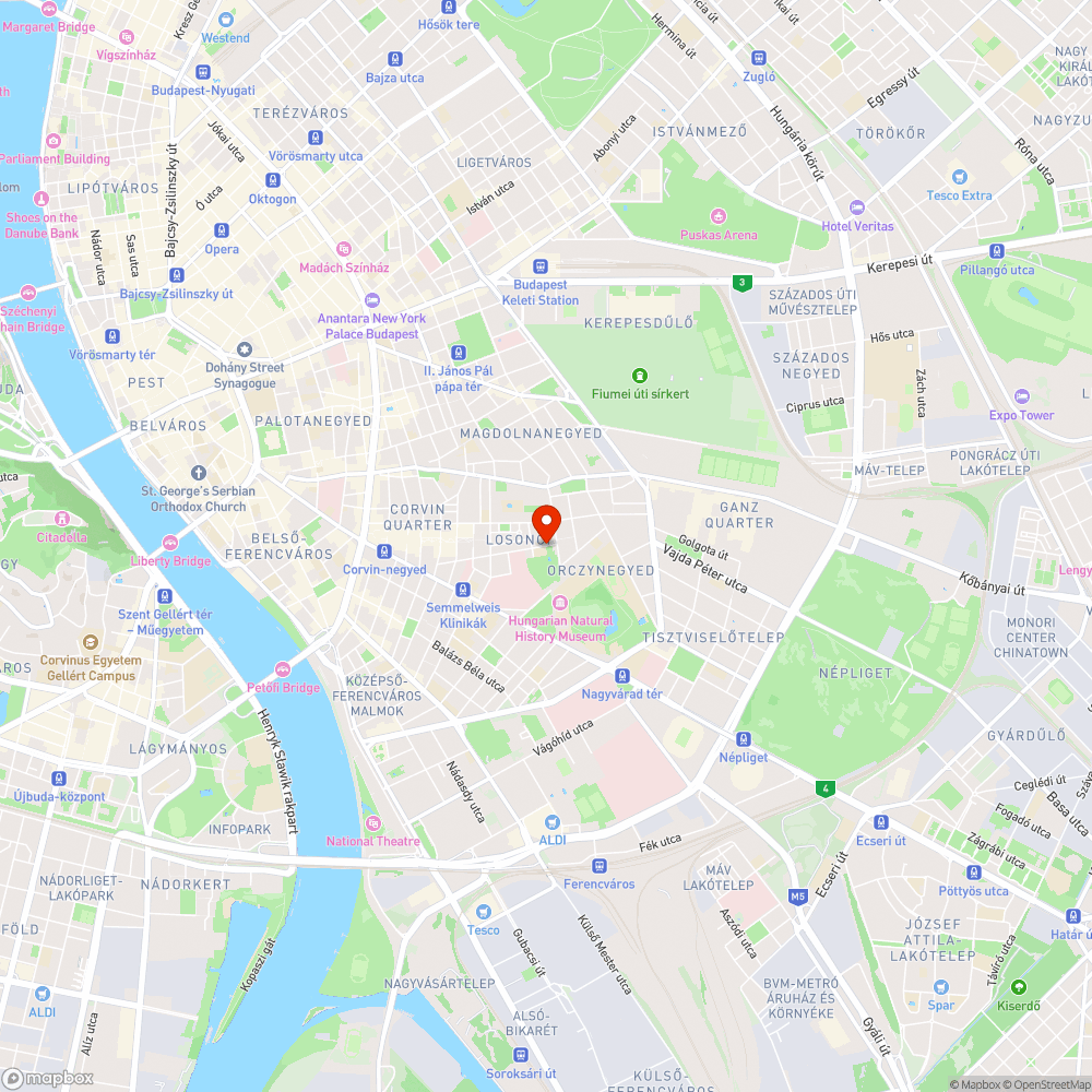 Rossz állapotú úttest a Tömő utcában (Illés utcánál) bejelentés helye