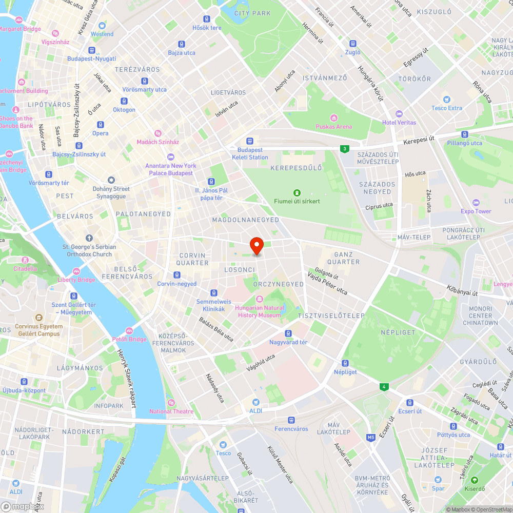 Bedőlt, balesetveszélyes kerítés bejelentés helye