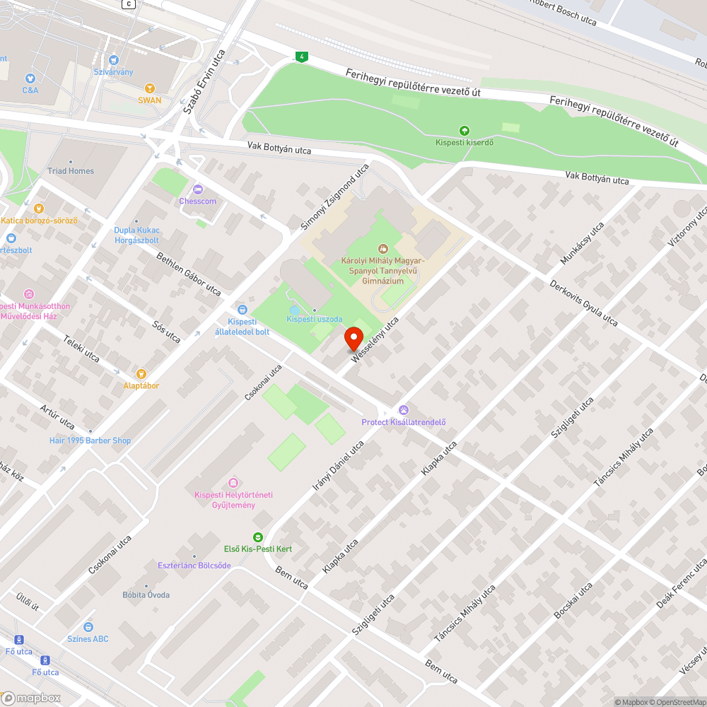 Felesleges, csúnya oszlopok sora bejelentés helye