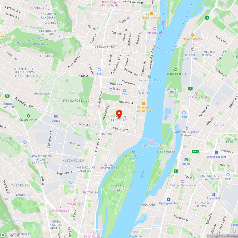 Aszfaltozás nélküli járdaszakasz bejelentés helye