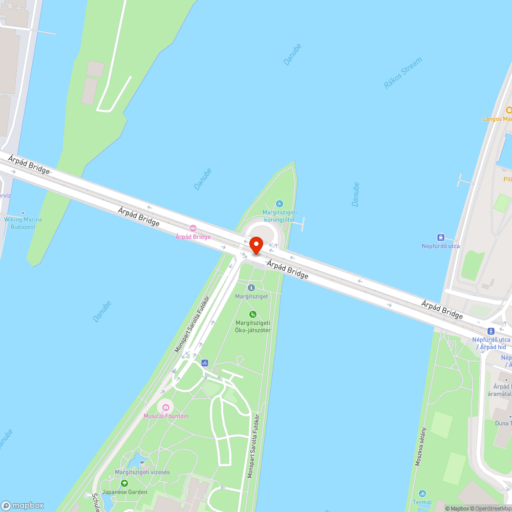 Árpád híd margitszigeti feljáró bejelentés helye