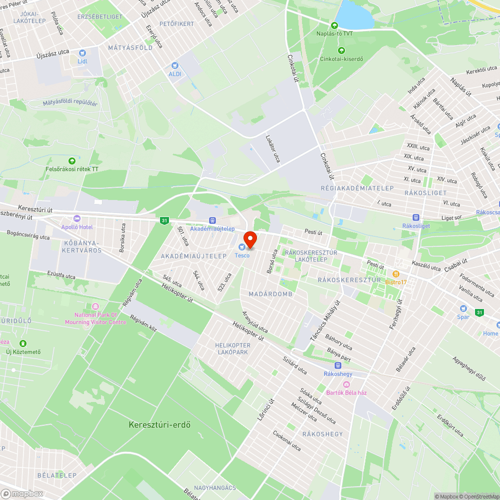 Lyuk a járdán.... bejelentés helye