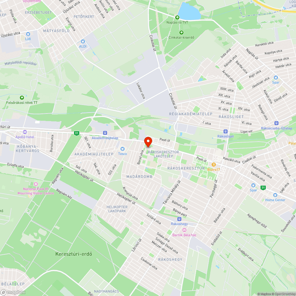 Egy romos és balesetveszélyes fekvőrendőr bejelentés helye