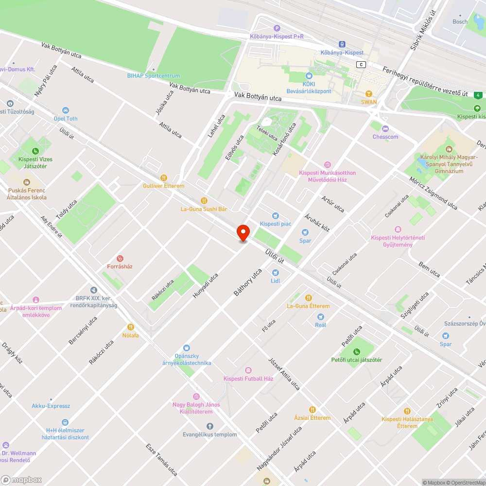 Táblatartó vaskeret a fűben bejelentés helye