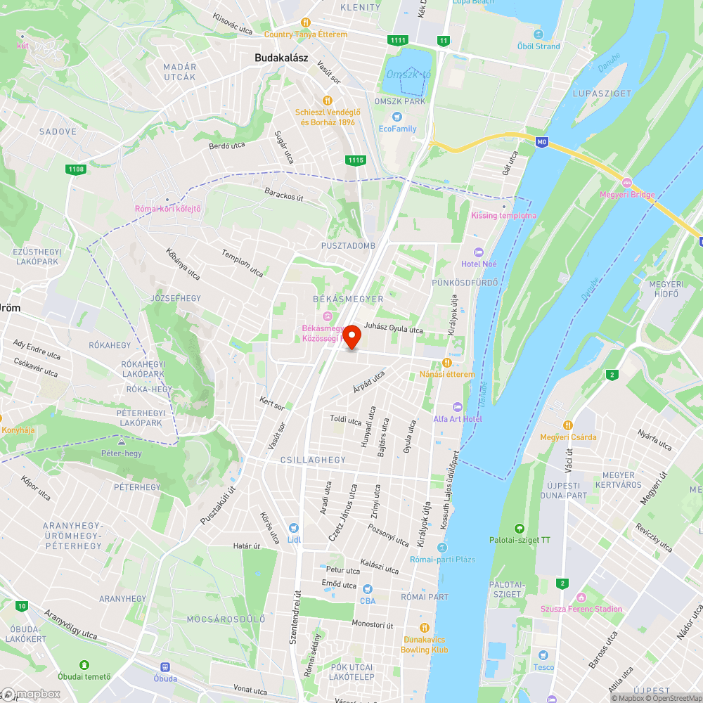 Kidőlt közlekedési tábla/oszlop bejelentés helye