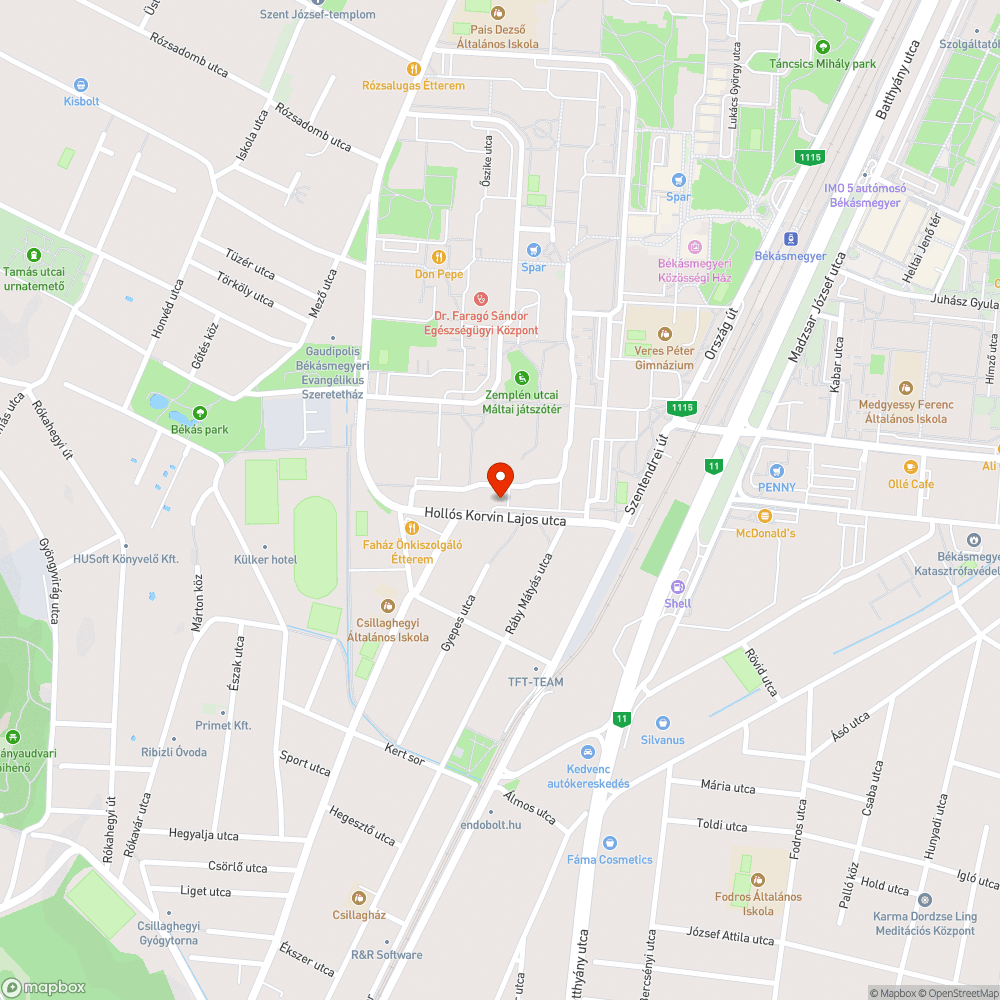 Gyorshajtások! bejelentés helye