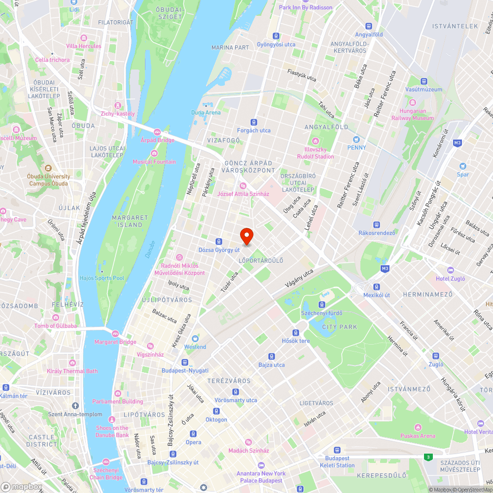 Utcára kidobott mosógép bejelentés helye