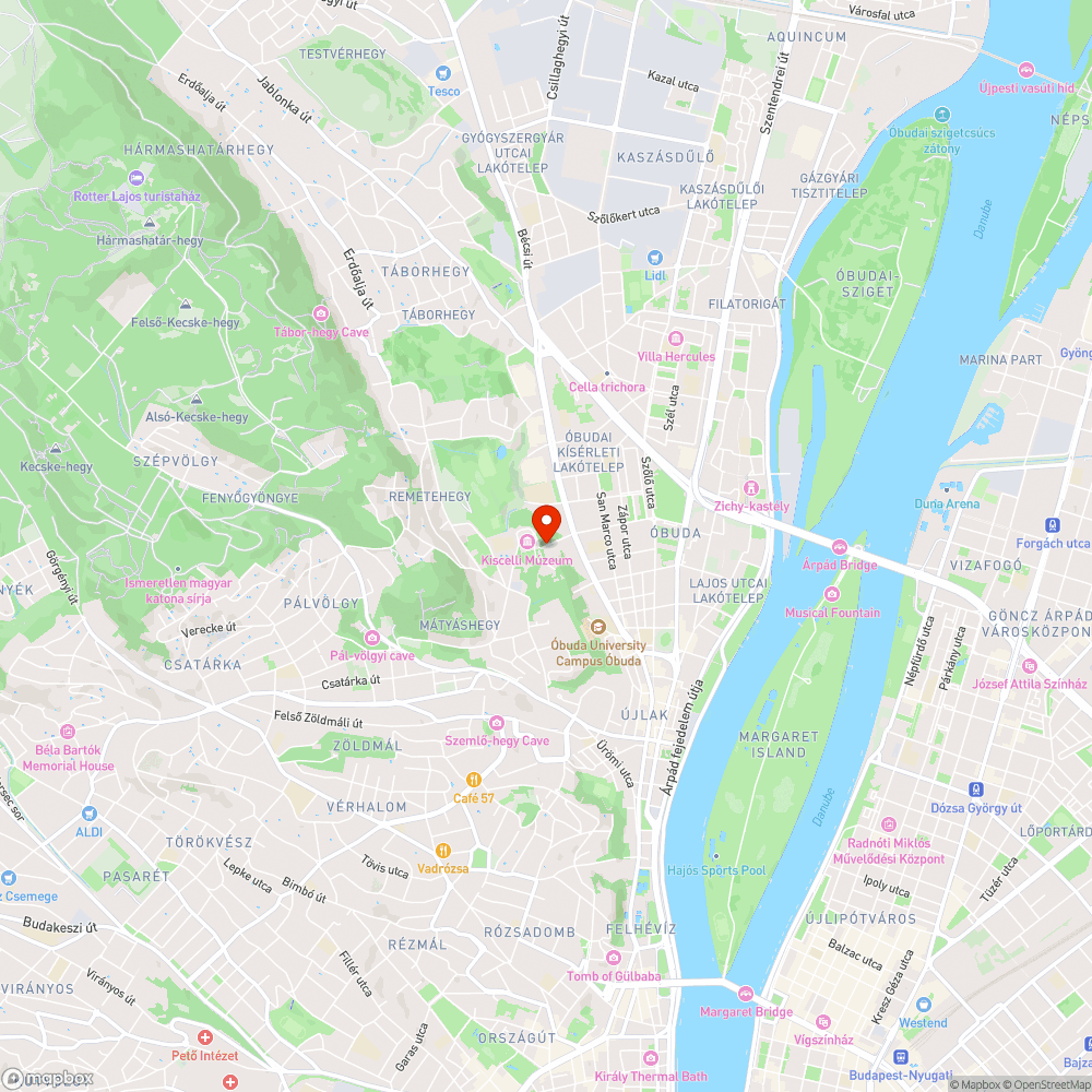 Kátyúk a Kiscelli utcában bejelentés helye