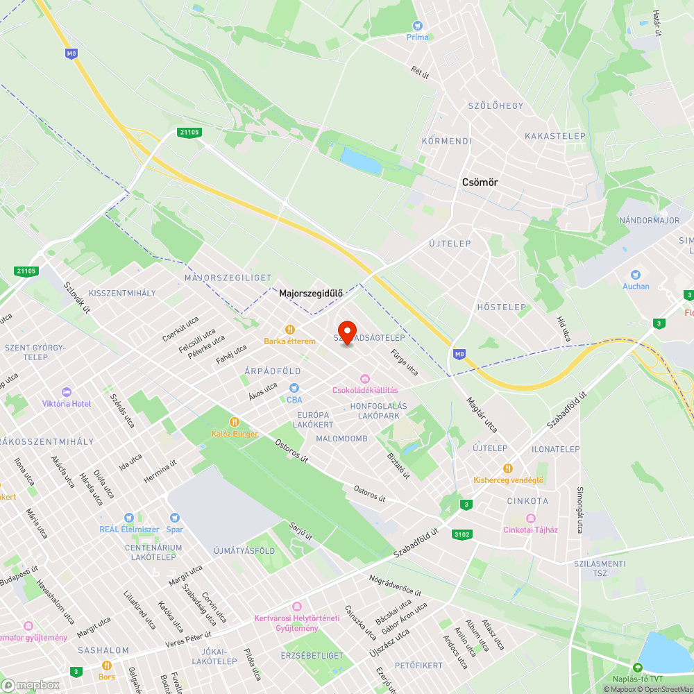 Rossz állapotú járda bejelentés helye