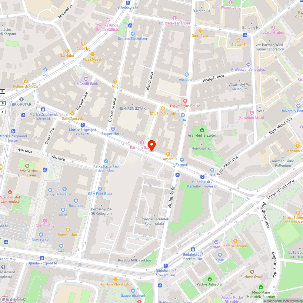 Gondozatlan fák a Karinthy úton bejelentés helye