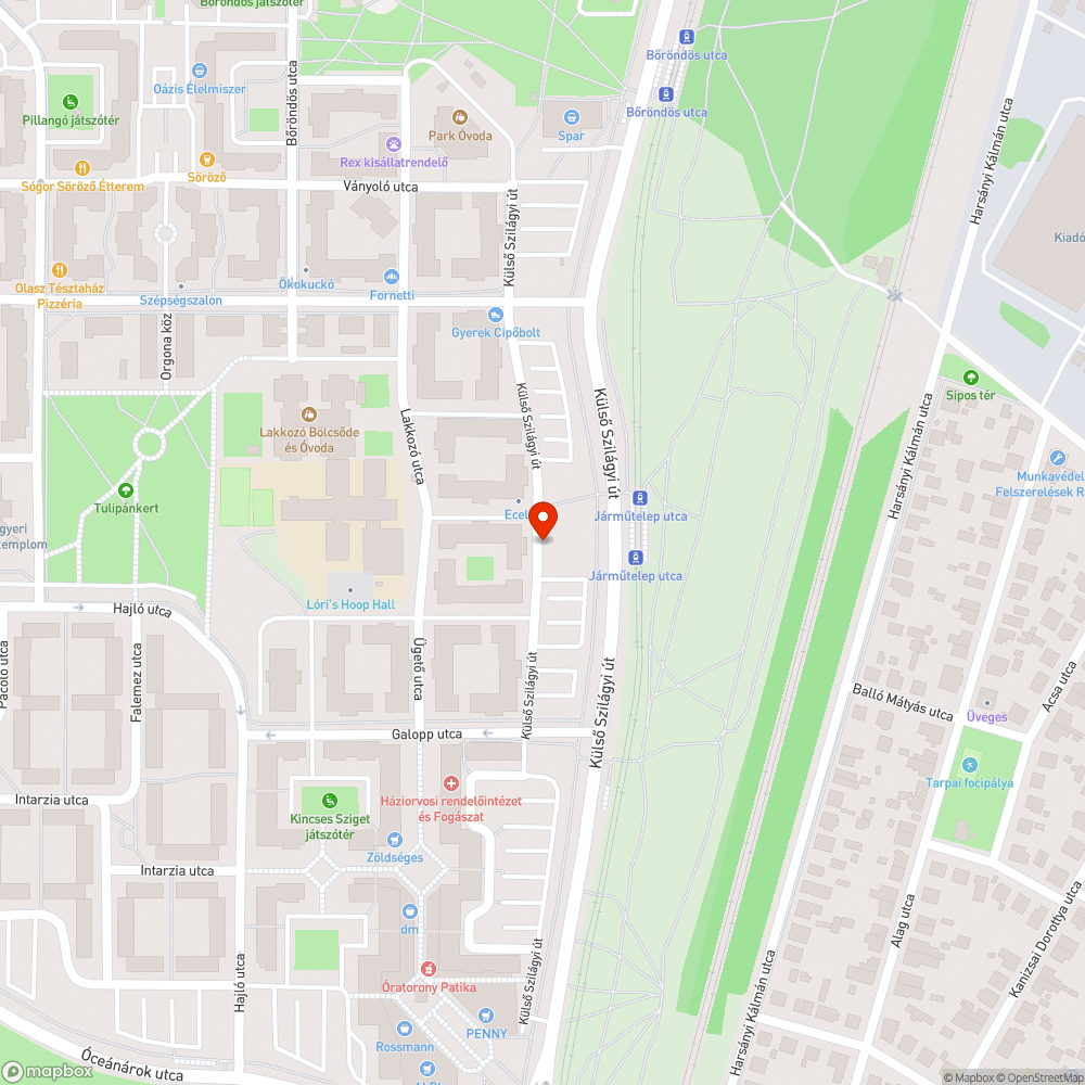 Rozsdás lámpaoszlopok a Külső Szilágyi úton bejelentés helye