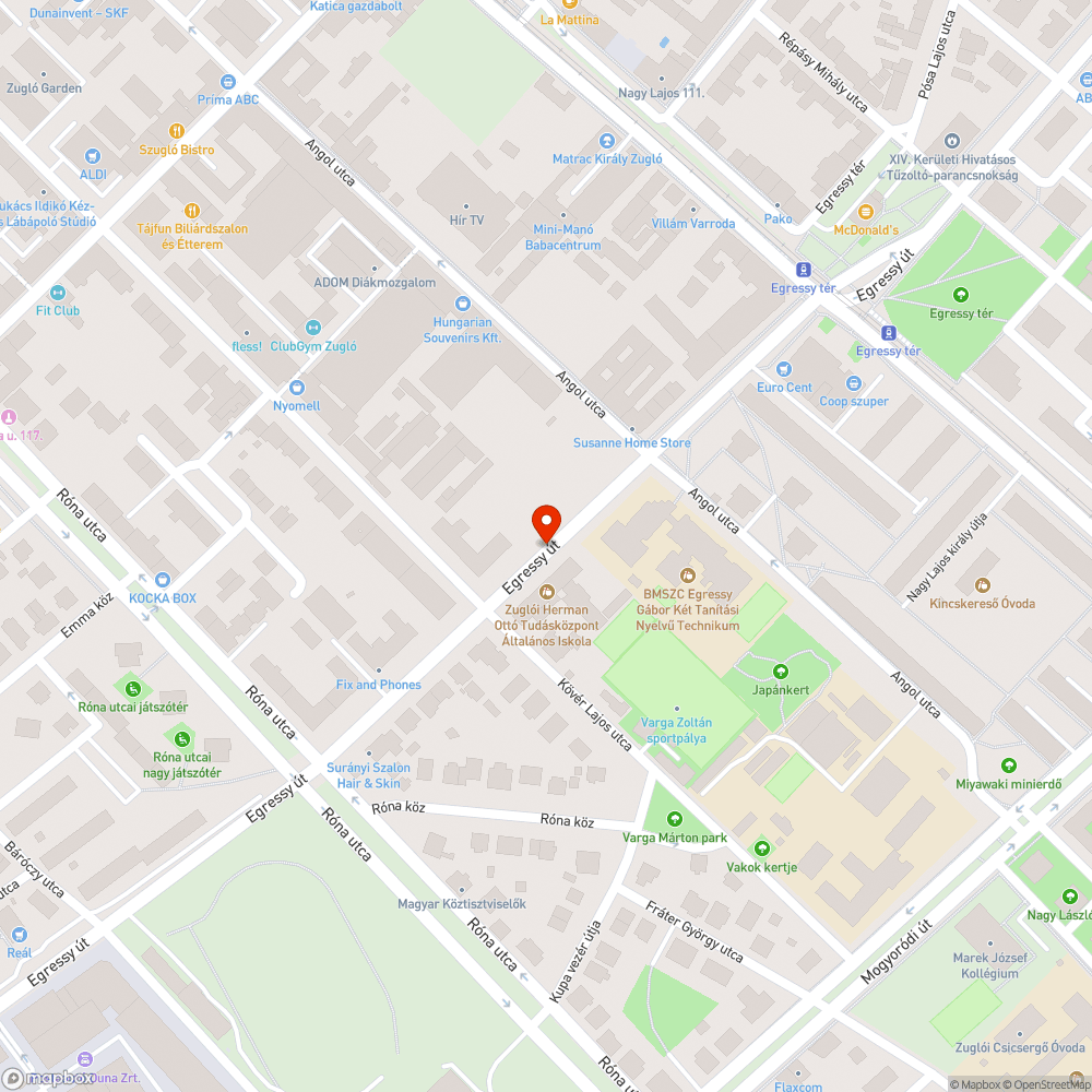 Kidőlt oszlop bejelentés helye