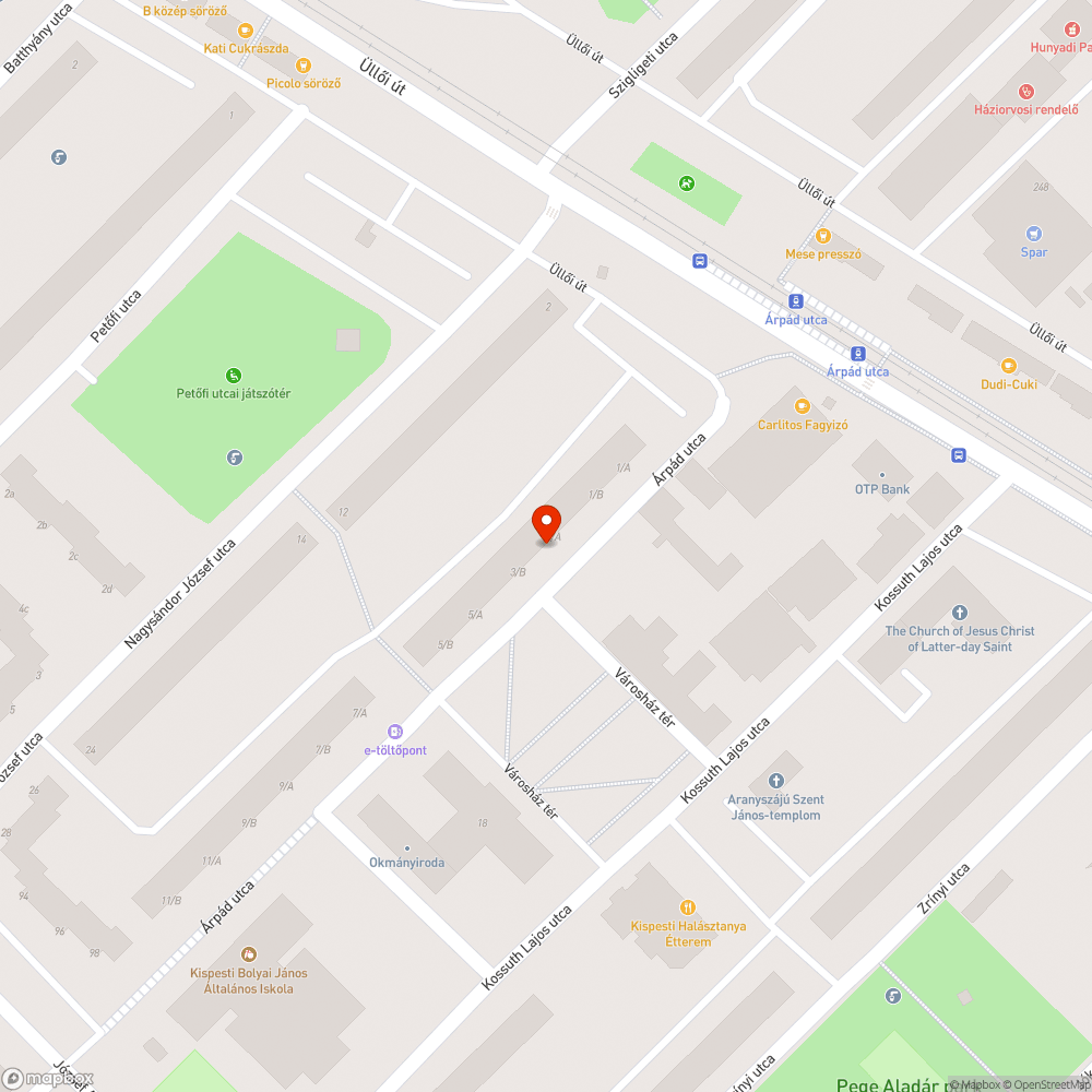 Parkolóban hagyott autó bejelentés helye