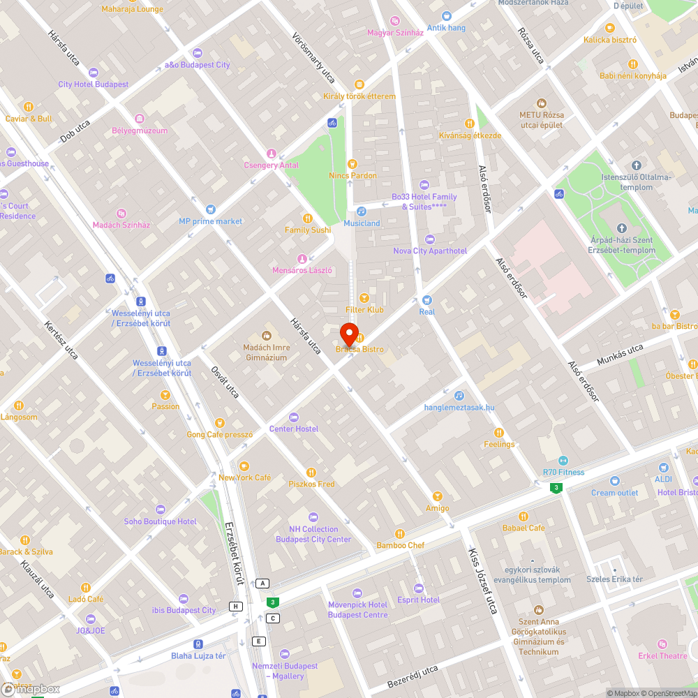 Beszakadt járdaburkolat bejelentés helye