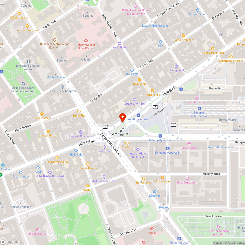 Víz bejelentés helye