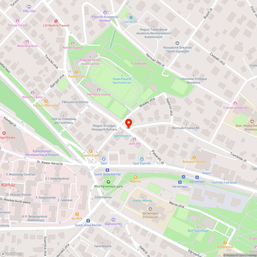 Zöldhulladék a Pasarétin bejelentés helye