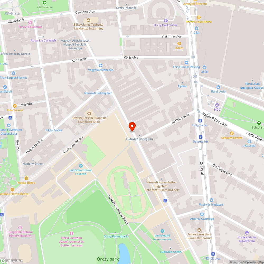 Elhagyott jármű bejelentés helye