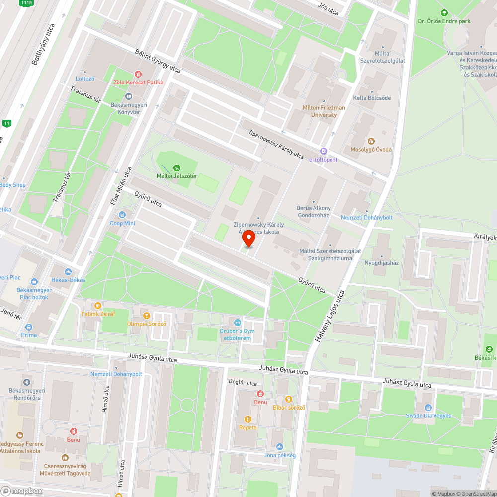 Megdőlt poller és mozog bejelentés helye