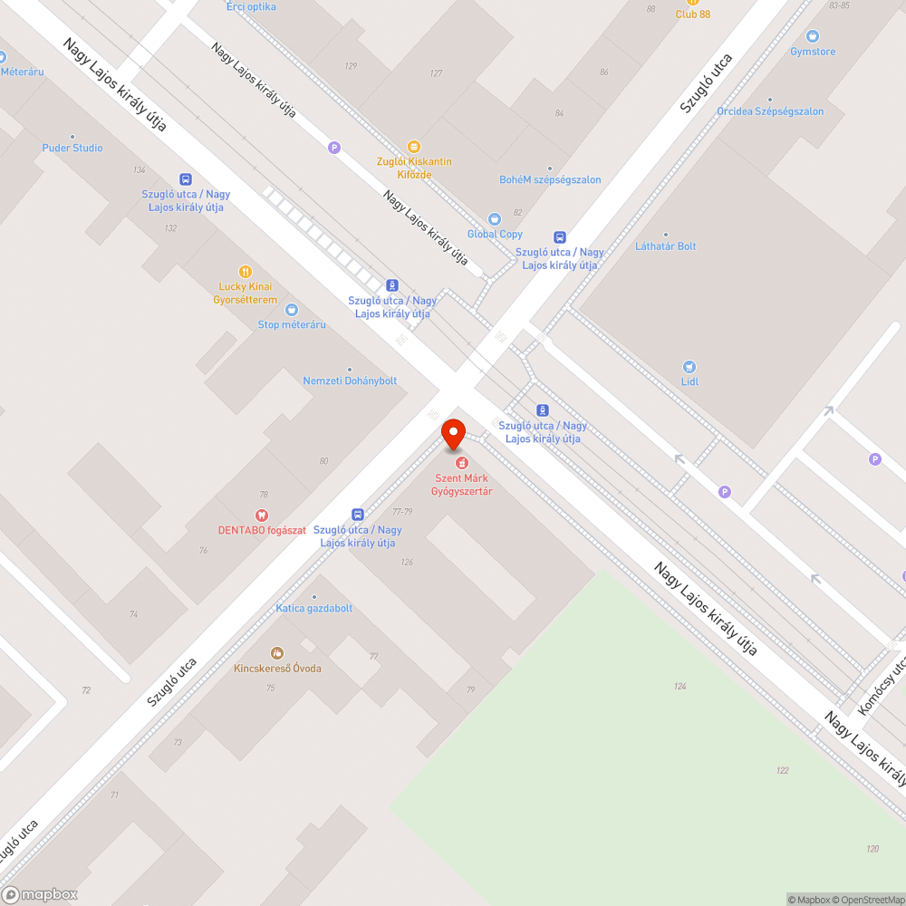 Sérült fedlap a gyalogátkelőhely előtt bejelentés helye