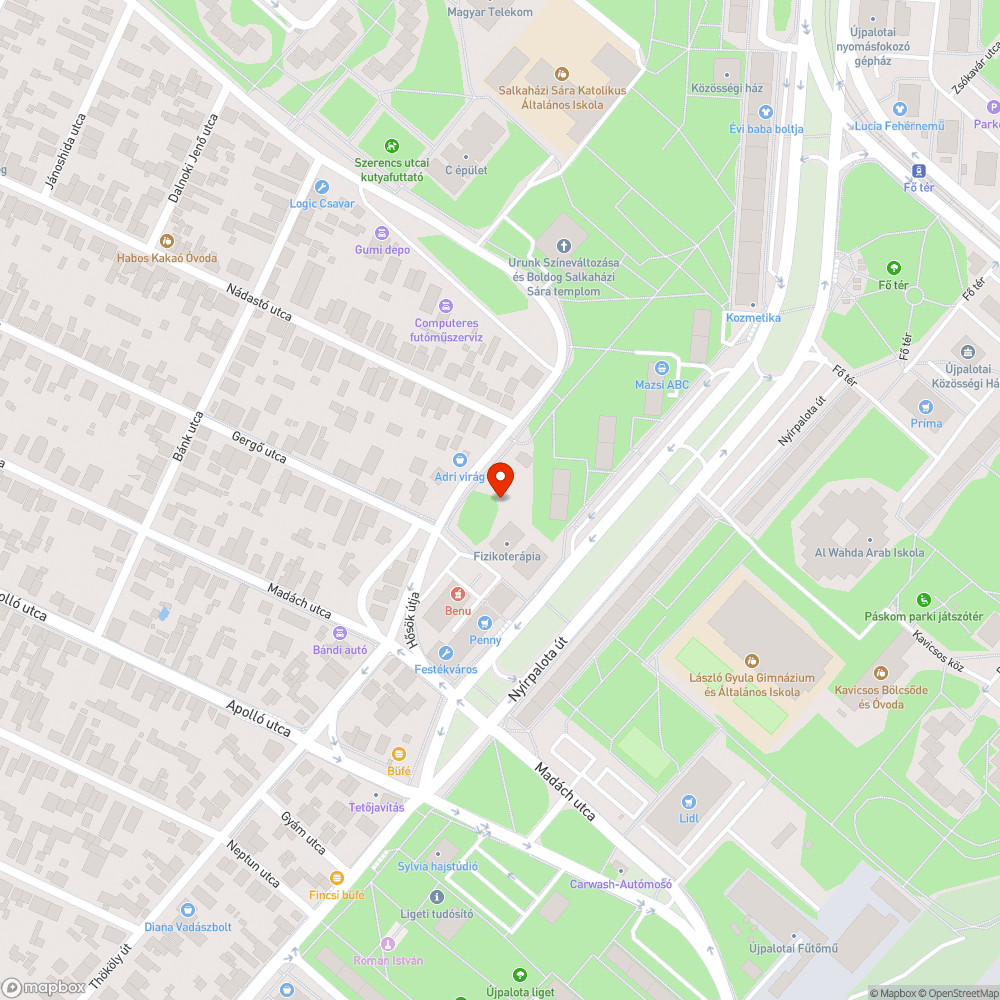 Elhagyatott jármű bejelentés helye