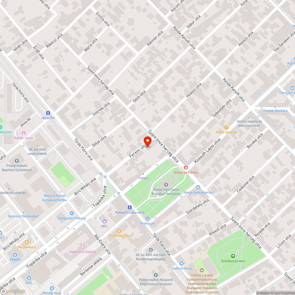 Problémás járda bejelentés helye