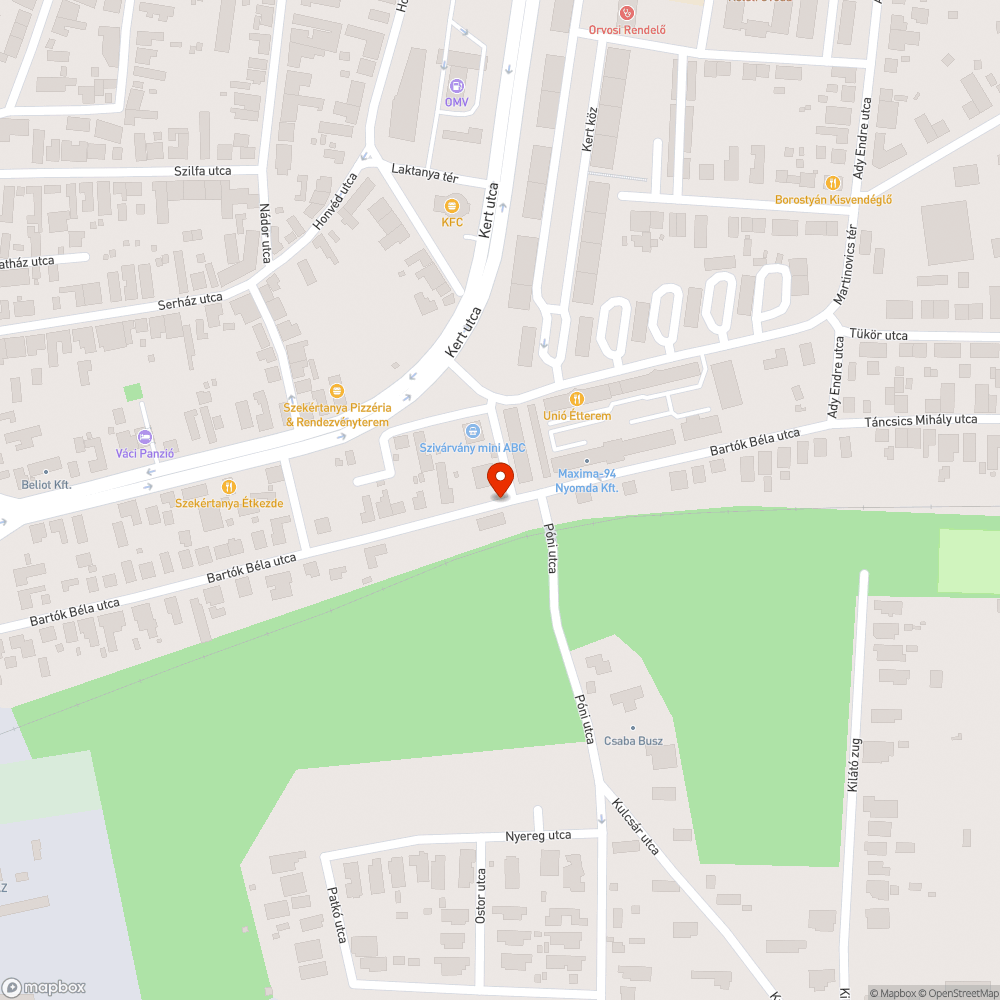 Az út széle letört, óriási kátyúk bejelentés helye