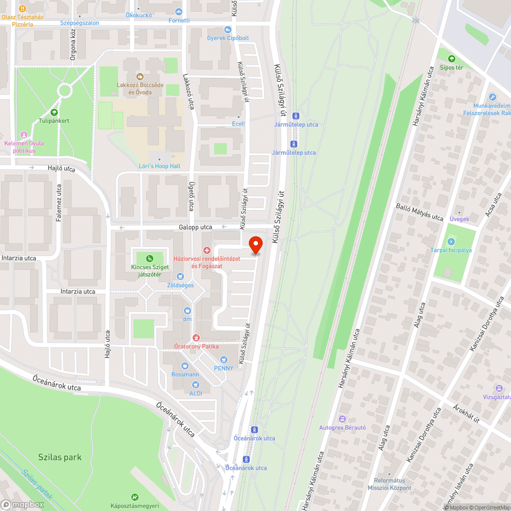 Elhagyott Astra bejelentés helye