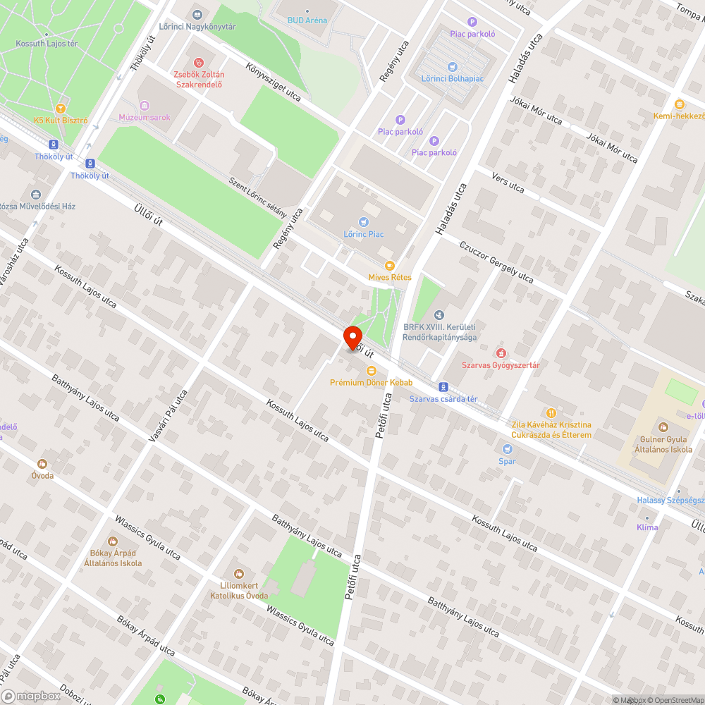 Töredezett járda 2. bejelentés helye