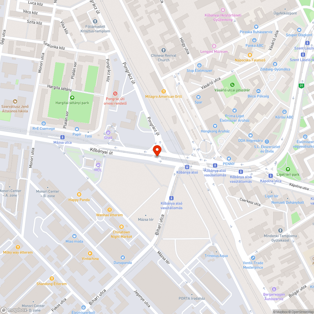 Hiányzó fényterelő bejelentés helye