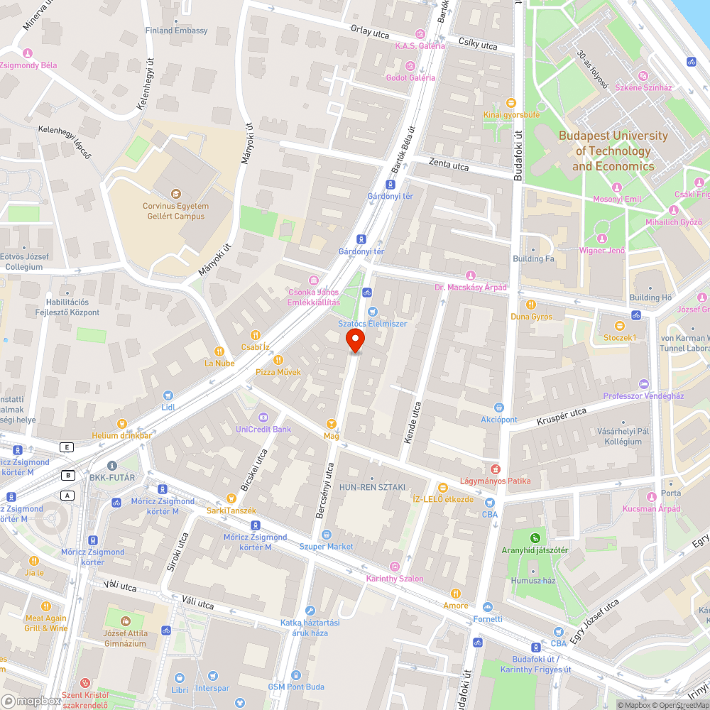 Feleslegesen leszűkített járda bejelentés helye