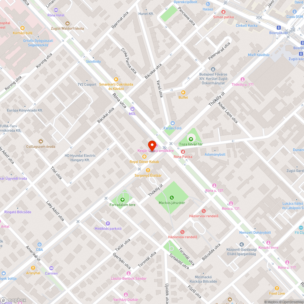 Buszmegálló kukája sérült bejelentés helye