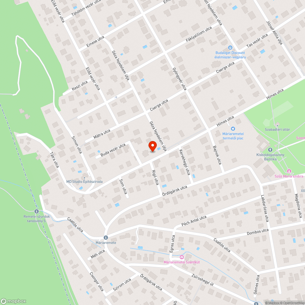 Sötét útkereszteződés bejelentés helye