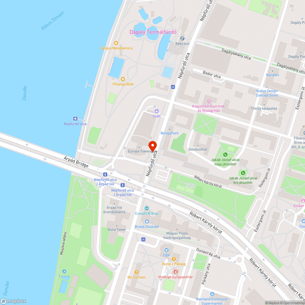 Utcabútor bejelentés helye