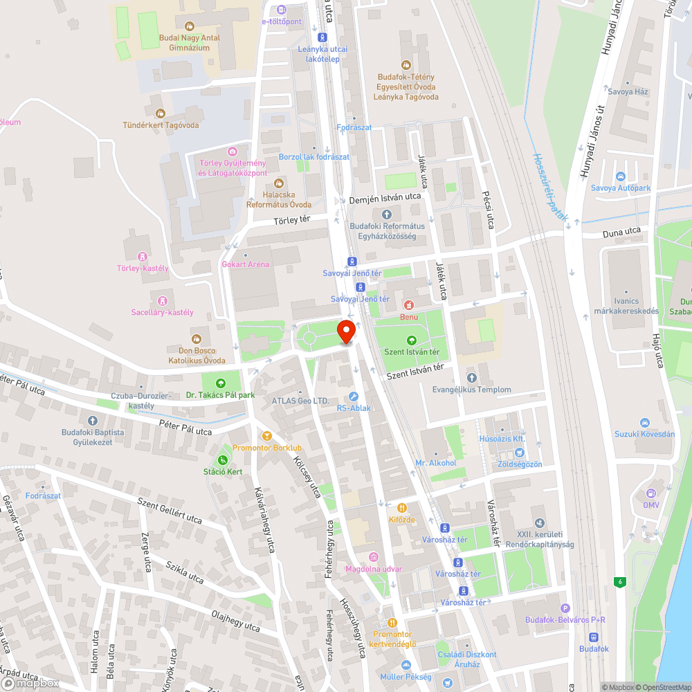 A megvalósításra váró helyszínek közé felvesszük bejelentés helye