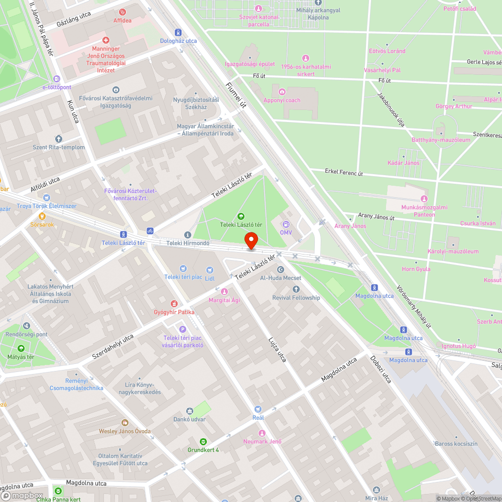 Kopott zebra bejelentés helye