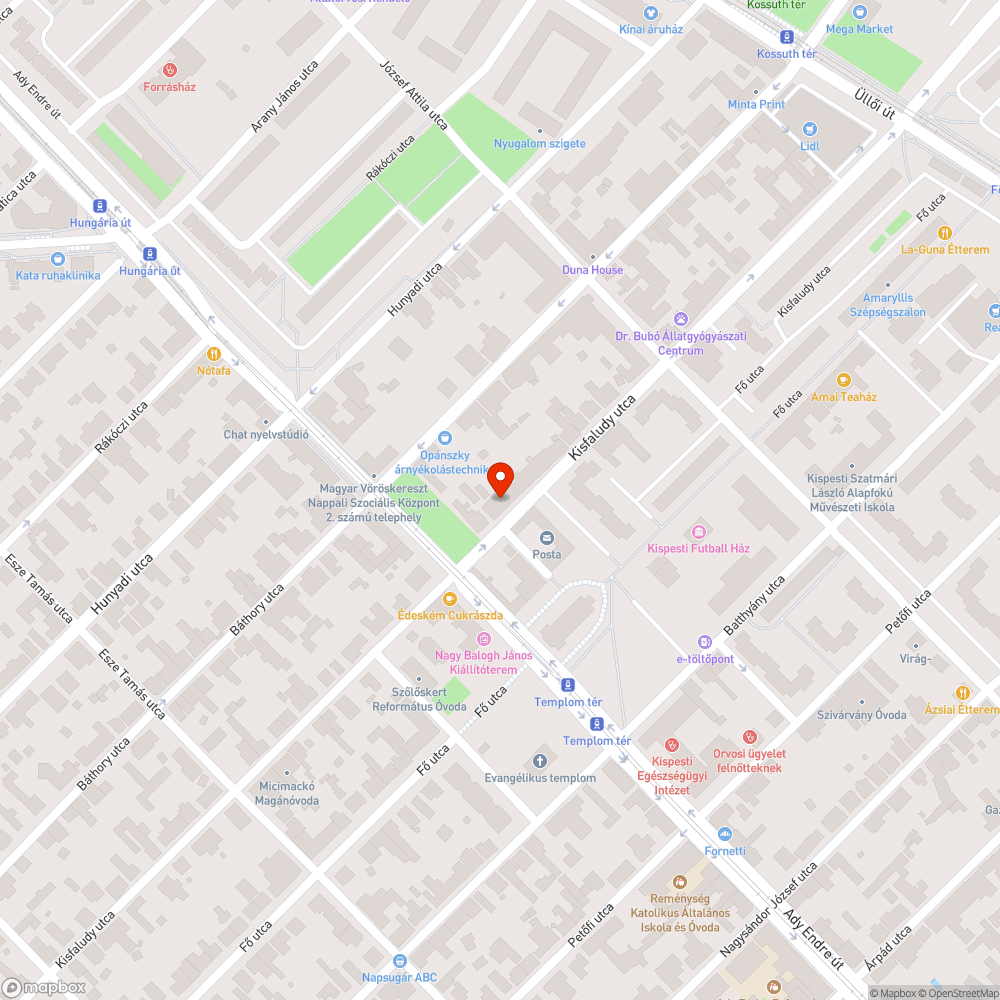 Megsüllyedt aszfalt bejelentés helye