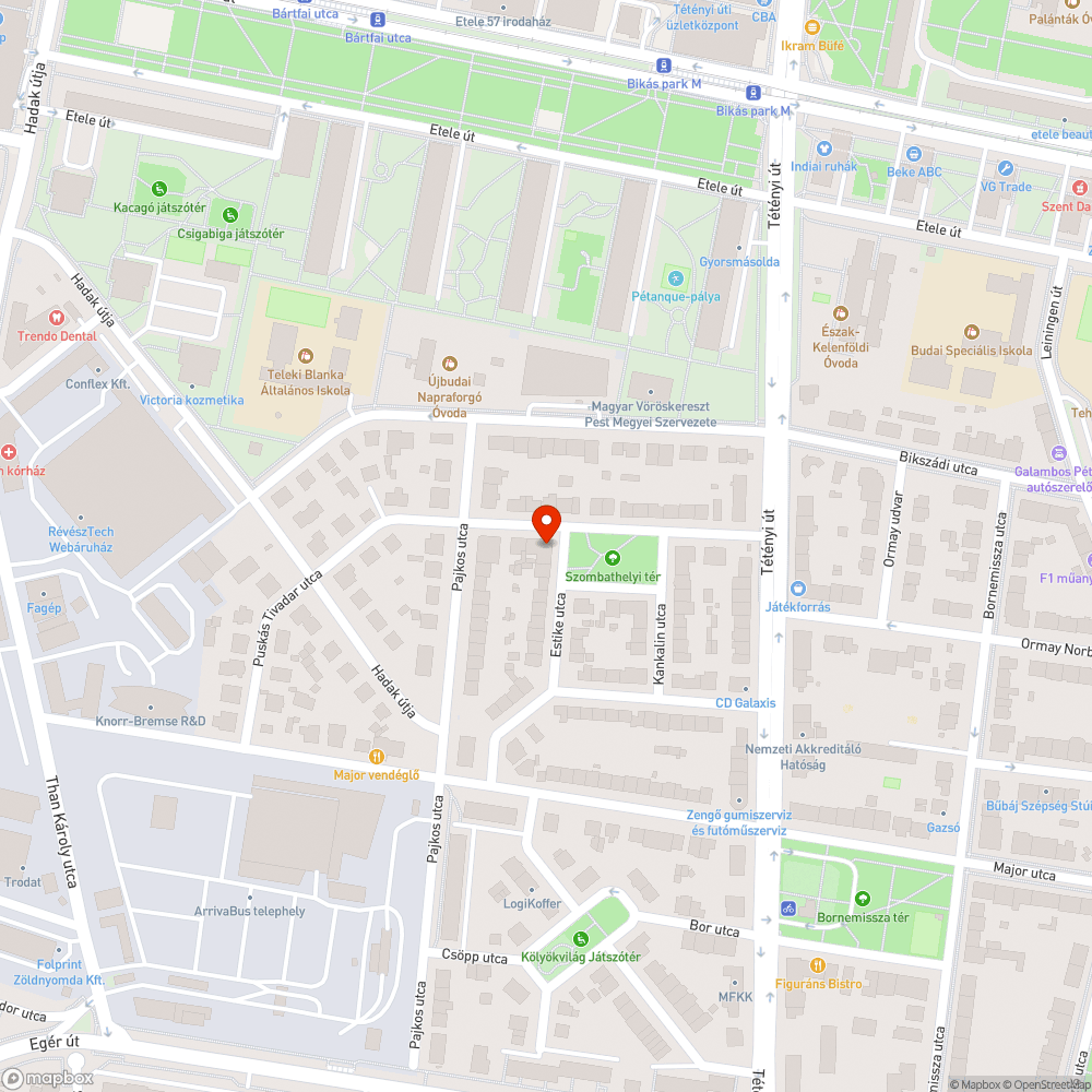 Veszélyes csatornafedő bejelentés helye