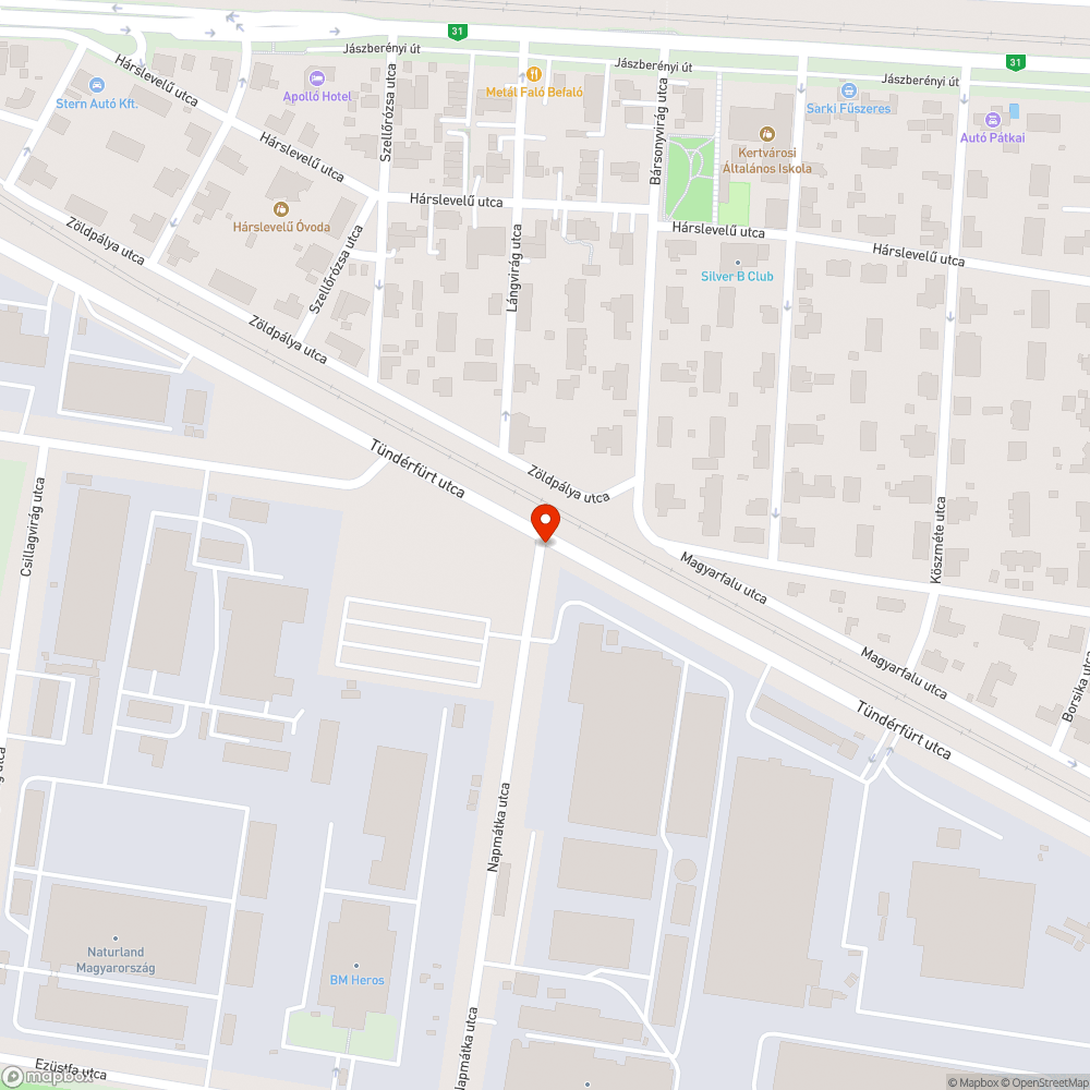 Hiányzó zebra bejelentés helye