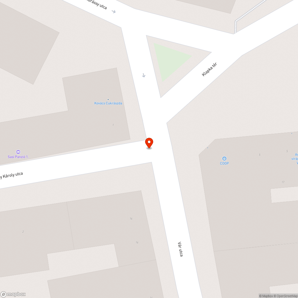 Kátyú bejelentés helye