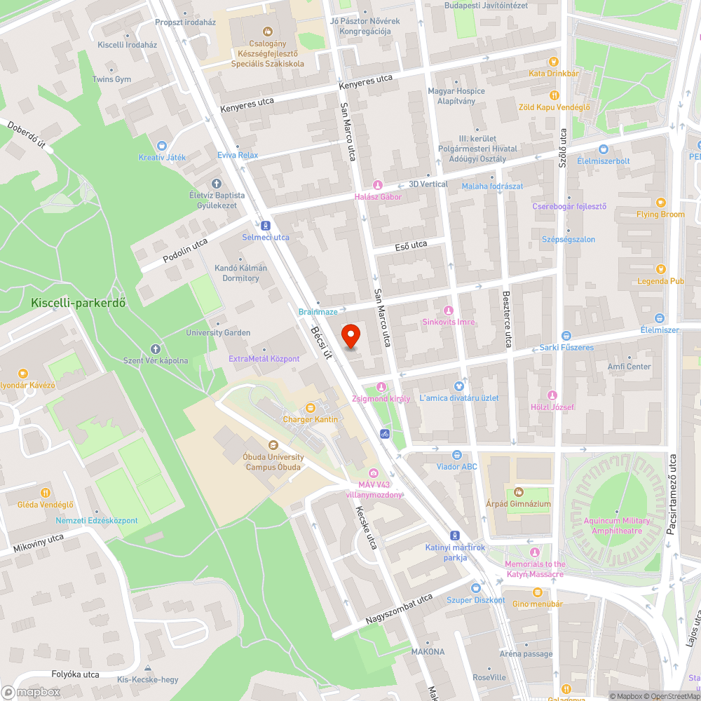 Csattogó Telekom bejelentés helye