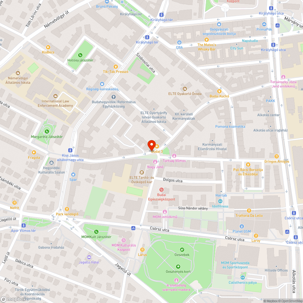 Kopott pad bejelentés helye