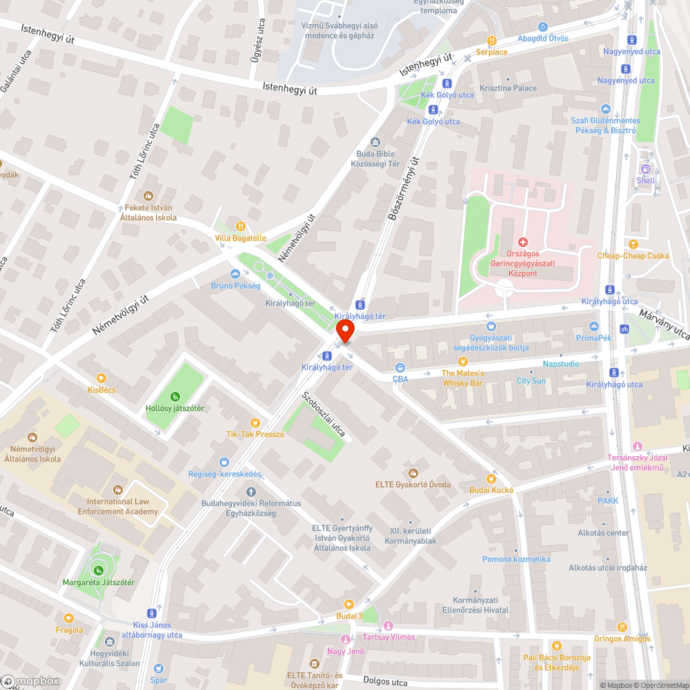 Hiányzó fényterelő bejelentés helye