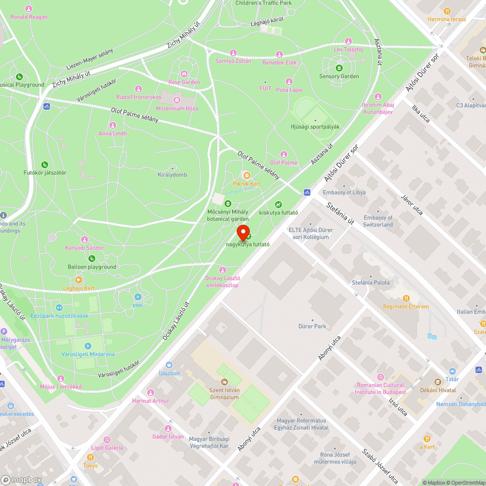 Vas cölöp az Ajtósi Dürer soron bejelentés helye