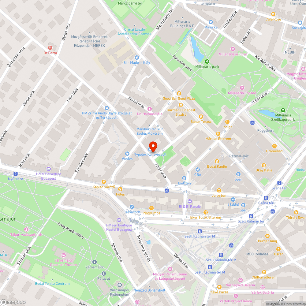 Koszos, graffitis szekrény bejelentés helye