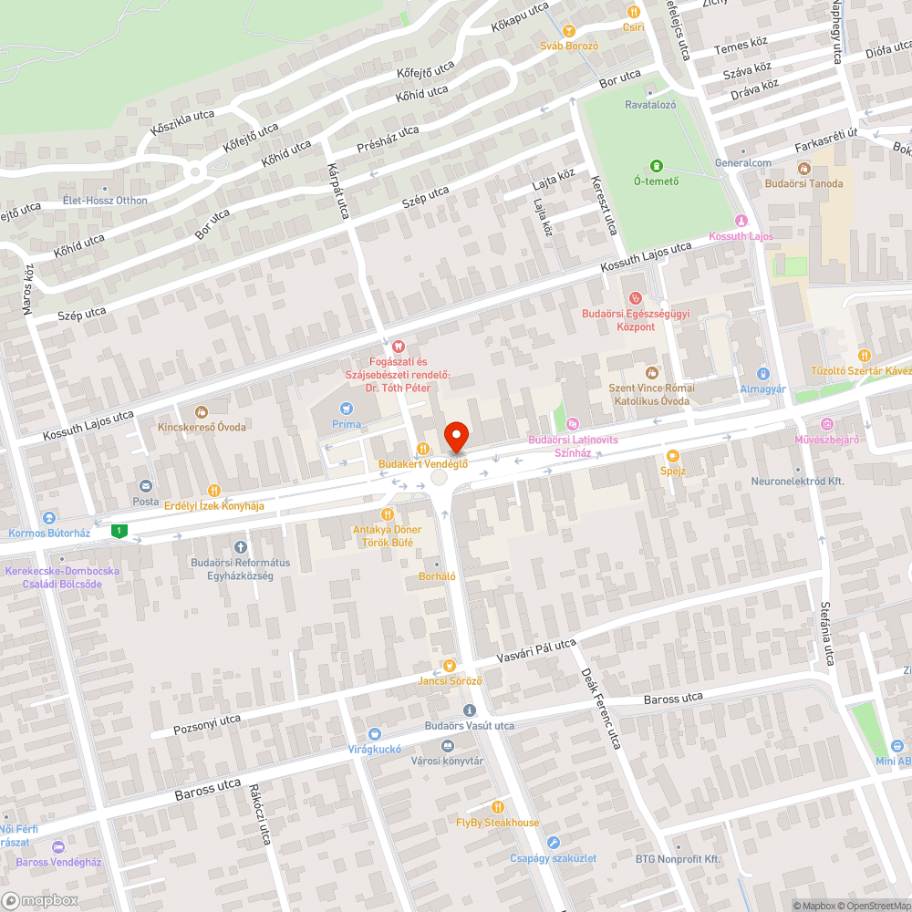 Megsüllyedt járda bejelentés helye