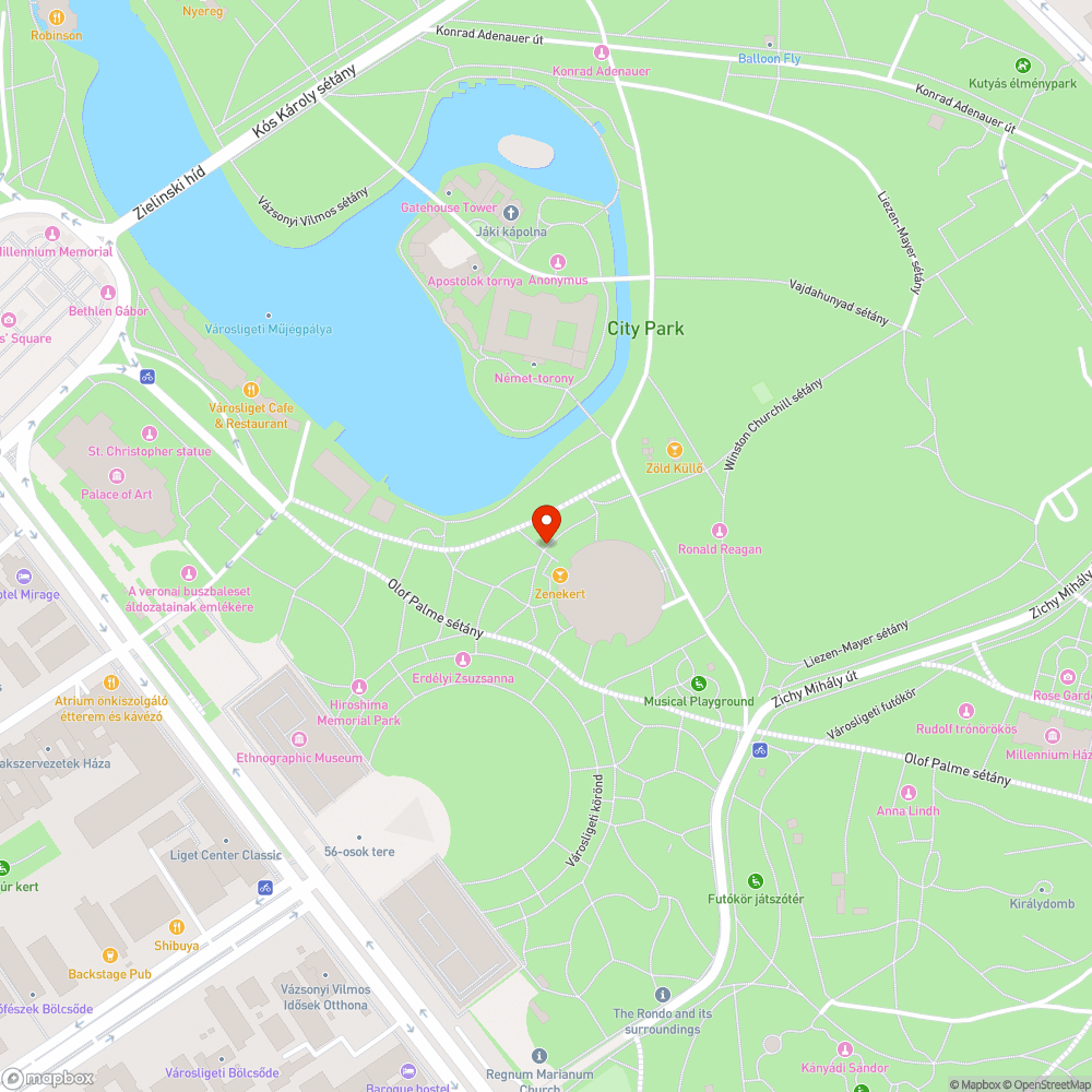 Tuskó a Magyar Zene házánál bejelentés helye