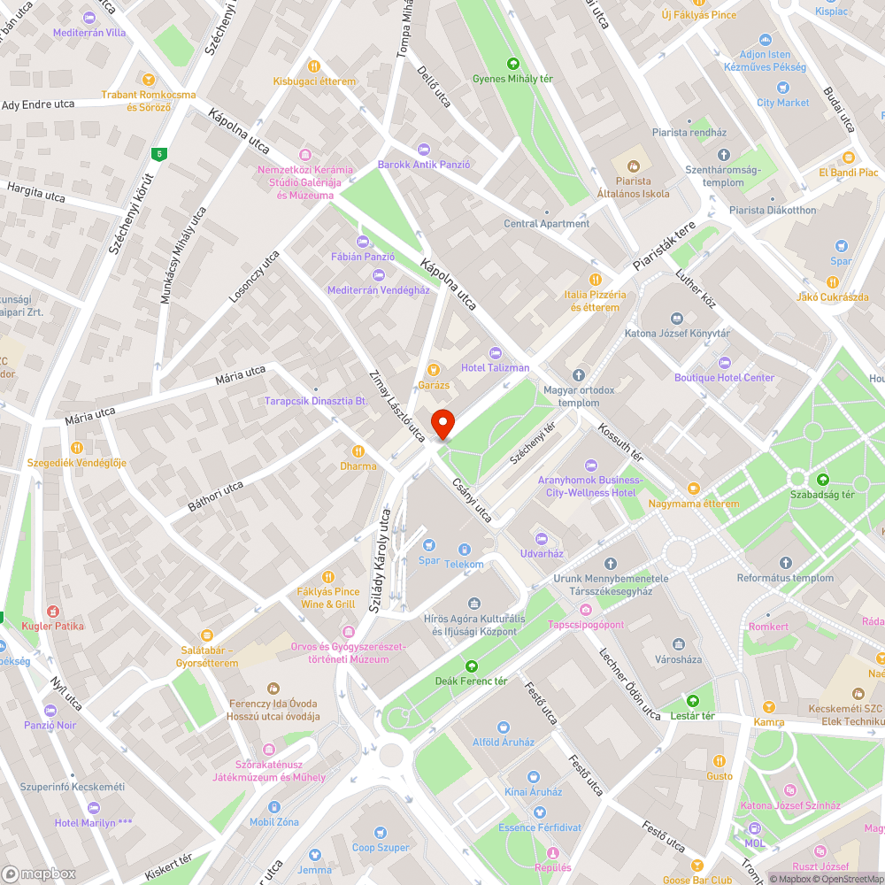 Hiányzó fényterelő bejelentés helye